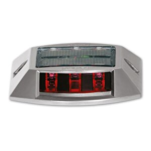 Kırmızı Solar Yol Butonu 3x3 Ledli