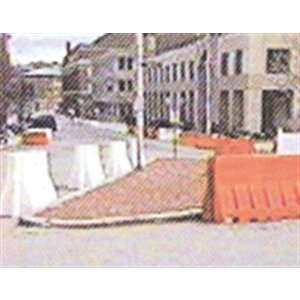 Yol Bariyeri Beyaz 120 X 80 X 50 Cm