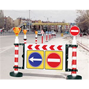 Dubalı Uyarı Levhalı Bariyer 1815 X 1200 Mm Sağ Yön - Dikkat