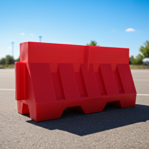 Yol Bariyeri Kırmızı 120 X 80 X 50 Cm