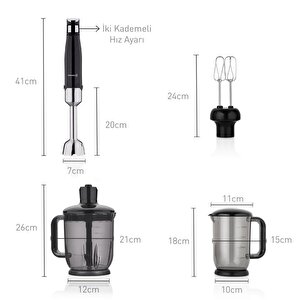 Korkmaz Performix Mega Blender Set Si̇yah