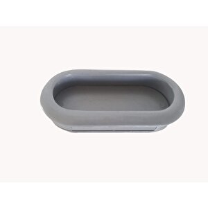 Kulp Gömme Oval Gri̇ 36mm*80mm 5li̇