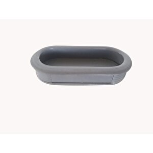 Kulp Gömme Oval Gri̇ 36mm*80mm 5li̇
