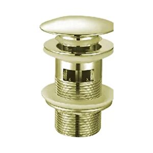 Altın Lavabo Süzgeçi Su Taşma Delikli