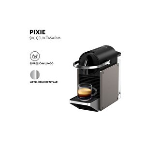 C62  Pixie  Kahve Makinesi,titan