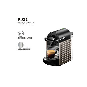 C61 Pixie Titan Kahve Makinesi,gri