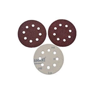 Ekamant Cırtlı Delikli Disk Zımpara V115 40 Kum | Pürüzsüz Yüzeyler İçin Mükemmel Çözüm | 50 Adet