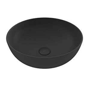Slim Line Yuvarlak Lavabo 38 Cm Mat Antrasit