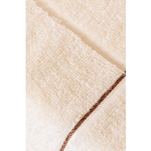 Kare Micro Cotton Banyo Havlusu 90x150cm Krem-90x150cm