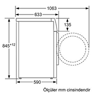 Profilo Cmn12190tr 9 Kg 1200 Devir Çamaşır Makinesi