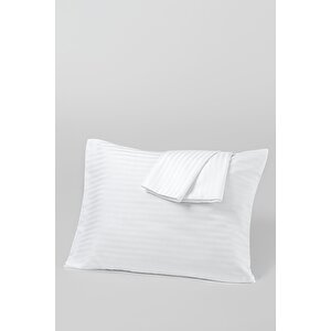 2 Adet Zeus Serisi Pamuk Saten Otel Yastık Kılıfı 50x70