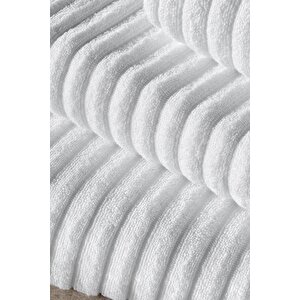 4 Adet Mitis Serisi Otel El Yüz Havlusu 50x90 250gr Beyaz