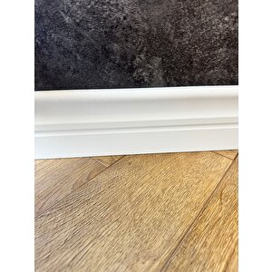 10 Cm Yalı Serisi U Model Lake Beyaz Pvc Süpürgelik