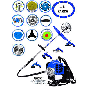 EISENN German EFR 691 Sırt Tırpan 11 Parça Benzinli Motorlu Ot Çalı Tırpanı Çim Biçme Makinesi Çelik Fırça