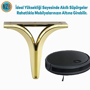 Mobilya Kanepe Sehpa Tv Ünitesi Çekyat Oturma Grubu Koltuk Ayağı Baza Ayak Altın 12 Cm