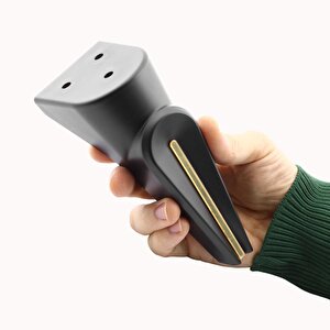 Mobilya Kanepe Sehpa Çekyat Tv Ünitesi Koltuk Ayağı Baza Ayak Siyah Sarı Altın 16 Cm