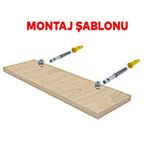 Kolay Montaj Gizli Raf Tutucu Sabitleme Taşıyıcı Set 8 Cm