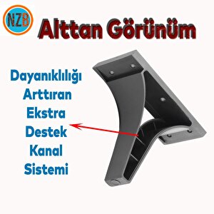 Mobilya Kanepe Sehpa Tv Ünitesi Çekyat Oturma Grubu Koltuk Ayağı Baza Ayak Siyah 12 Cm