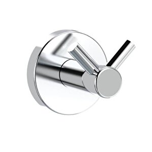 Vidalı Banyo Lavabo Wc Askısı Çatal 2'li Askılık Krom Renk Metal Sağlam Aparat Bornoz Havlu Asma Askı