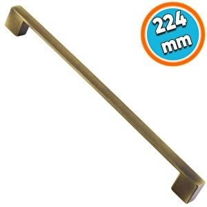 Mobilya Mutfak Dolabı Çekmece Düz Dolap Kapak Kulpu Kulbu Antik Sarı 224 Mm Metal Kulp