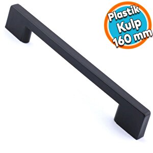 Mobilya Mutfak Dolabı Çekmece Dolap Kulpları Kapak Kulpu Kulbu Siyah 160 Mm Plastik Kulp