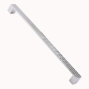 Mobilya Mutfak Dolabı Çekmece Dolap Kapak Kulpu Kulbu Krom 224 Mm Desenli Metal Kulp