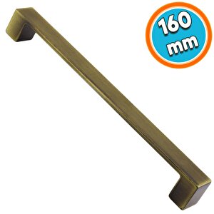 Mobilya Mutfak Dolabı Çekmece Dolap Kapak Kulpu Kulbu Antik Sarı 160 Mm Düz Metal Kulp