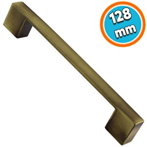 Mobilya Mutfak Dolabı Düz Çekmece Dolap Kapak Kulpu Kulbu Antik Sarı 128 Mm Metal Kulp