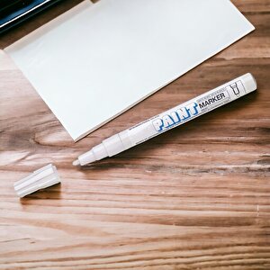 İşaretleme Markalama Kalemi Markör Kalıcı İşaretleyici Marker Beyaz Kalem Metal Plastik Cam Ahşap Yüzey