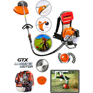 Orange Spx Teknology Özel Seri Gtx Motor 5,9 Hp Sırt Tipi Ot Çim Çalı Biçme Tırpanı