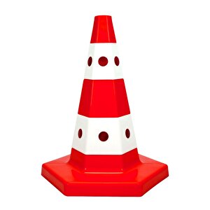 Klasik Kedi Gözlü Trafik Konisi 50 Cm Trafik Dubası
