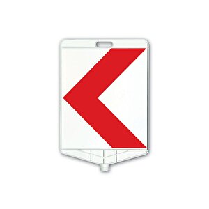 Klasik Kedi Gözlü Ağırlıklı Boş Levhalı Trafik Koni Seti Trafik Dubası (dikdörtgen)