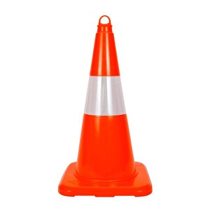 10 Adet Pvc Trafik Konisi 50 Cm Reflektifli Trafik Dubası - Kampanya Ürünü