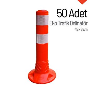 Eko Trafik Delinatörü 45 X 8 Cm, Esnek Duba 50 Adet