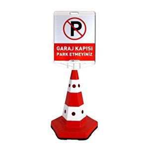 Garaj Kapısı Park Etmeyiniz Klasik Kedi Gözü Koni Seti Trafik Dubası