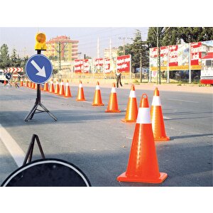 Pvc Trafik Konisi 70 Cm Tek Reflektifli Trafik Dubası