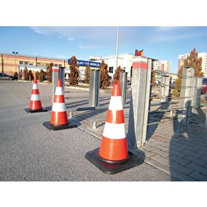 Eko Trafik Konisi 75 Cm Ağırlıklı - Reflektifli Trafik Dubası