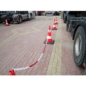 Eko Trafik Konisi 75 Cm Ağırlıklı - Reflektifli Trafik Dubası