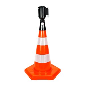 Pvc Trafik Konisi 50 Cm Reflektifli 6 Kenar Trafik Dubası