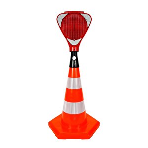 Pvc Trafik Konisi 50 Cm Reflektifli 6 Kenar Trafik Dubası