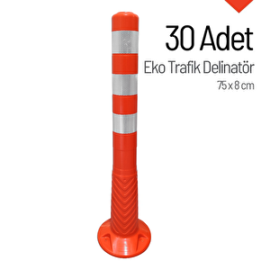 Eko Trafik Delinatör 75 X 8 Cm, Esnek Duba 30 Adet