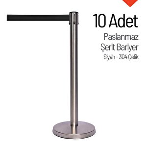 10'lu Paslanmaz Şerit Bariyer - 304 Çelik