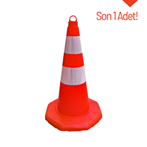Pvc Trafik Konisi 60 Cm Çift Reflektifli, Trafik Dubası