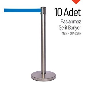 10'lu Paslanmaz Şerit Bariyer - 304 Çelik