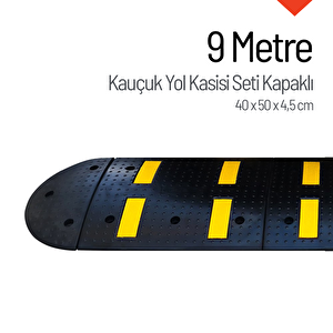 Kauçuk Hız Kesici Kapaklı Set, Yol Kasisi 9 Metre