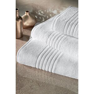 2 Adet Kronos Serisi Otel Banyo Havlusu 70x140 600gr