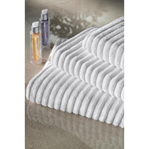 2 Adet Mitis Serisi Otel Banyo Havlusu 70x140 500gr Beyaz