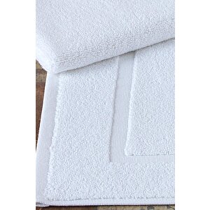 4 Adet Odelia Serisi Ayak Havlu 50x70 200gr Beyaz