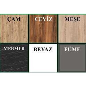 Açelya Portmanto Vestiyer Füme Beyaz - 140cm M11 Montaj Dahil