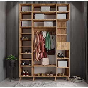 Açelya Portmanto Vestiyer Çam- 180cm M11 Montaj Dahil